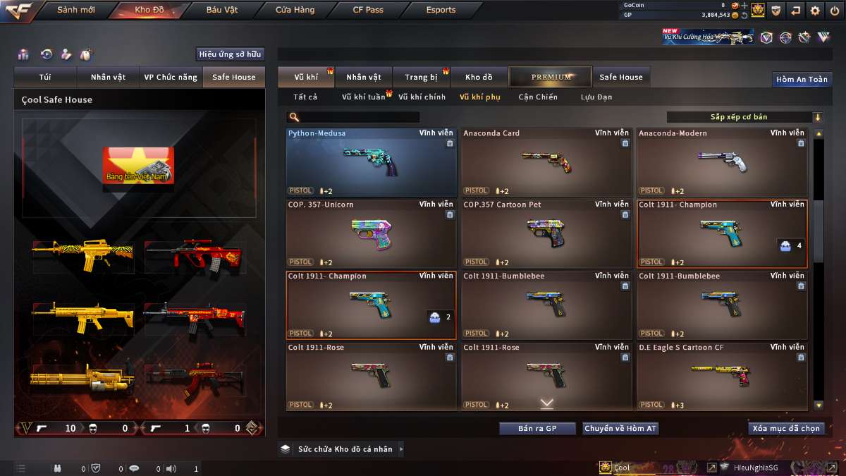 shop acc cf uy tin gia re